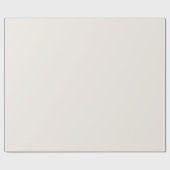 Solid Beige Cream Off White Wrapping Paper Roll ラッピングペーパー (フラット)