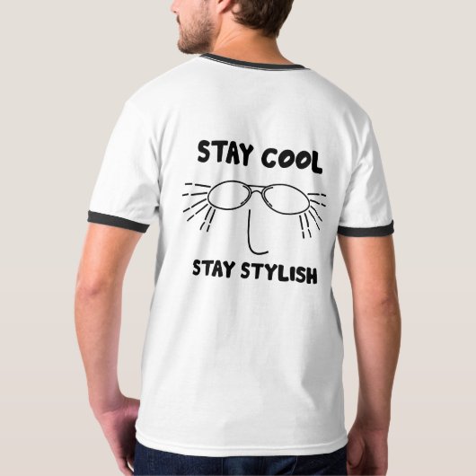 Solid Black Minimalist T-Shirt | Plain & Simple Ba Tシャツ (裏面フル)