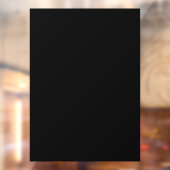 Solid Black Partial Transparent Design ウィンドウサイン (シート2)