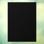 Solid Black Partial Transparent Design ウィンドウサイン (シート3)