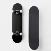 Solid Black Skateboard for Urban Street Style スケートボード (正面)