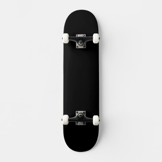 Solid Black Skateboard for Urban Street Style スケートボード (正面)
