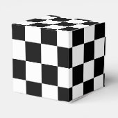 Solid Black with White Square Pattern Classic フェイバーボックス (裏面サイド)