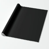 Solid Black Wrapping Paper ラッピングペーパー (アンロールド)