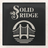 SOLID BRIDGE ガラスコースター (正面)