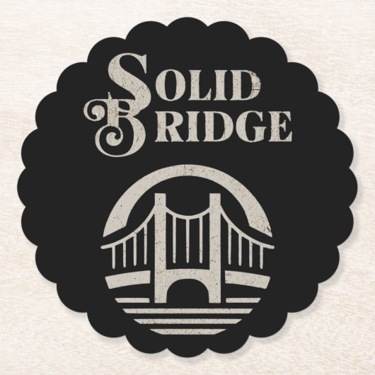 SOLID BRIDGE ペーパーコースター (正面)