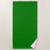 Solid bright green ビーチタオル (正面)