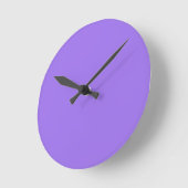 Solid Bright Lavender Purple Wall Clock ラウンド壁時計 (傾斜)