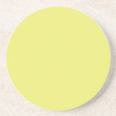 Solid Bright Lemon Yellow Coaster コースター (正面)