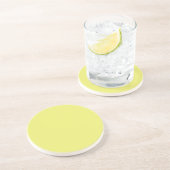 Solid Bright Lemon Yellow Coaster コースター (側面)