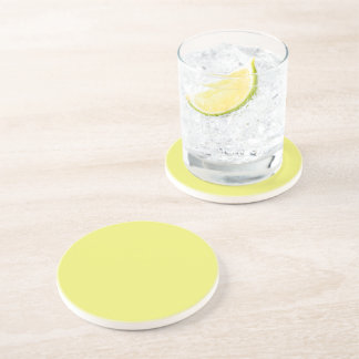 Solid Bright Lemon Yellow Coaster コースター