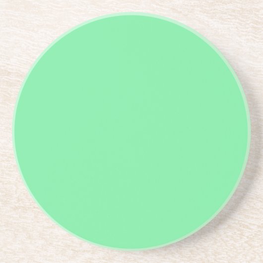 Solid Bright Lime Green Coaster コースター (正面)