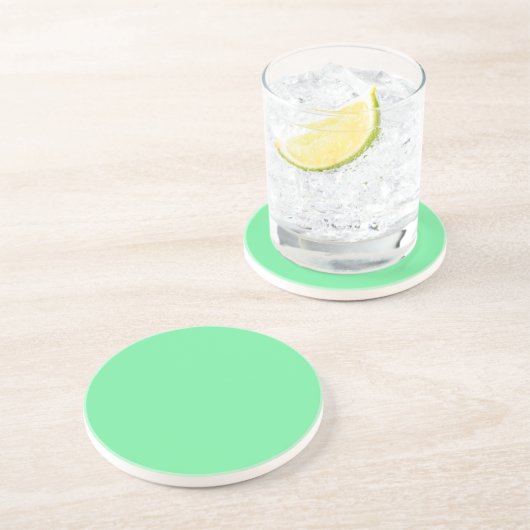 Solid Bright Lime Green Coaster コースター (側面)
