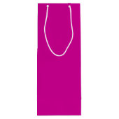 Solid Bright Magenta ワインギフトバッグ (裏面)