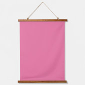 Solid Bright Pink Rose Triple Wall Tapestry Set 吊り下げ型タペストリー (正面)