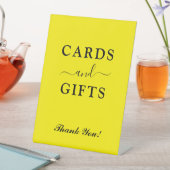 Solid Bright Yellow Charming Cards & Gifts 台座サイン (インサイチュ)