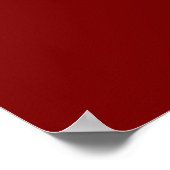 Solid Burgundy Red Modern Wedding Seating Chart ポスター (角)