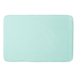 Solid cameo green mint soft turquoise バスマット