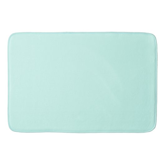 Solid cameo green mint soft turquoise バスマット (正面)