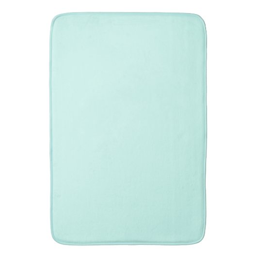 Solid cameo green mint soft turquoise バスマット (正面縦)