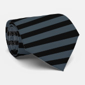 Solid Charcoal Black Shade Minimalist Striped Chic ネクタイ (ロール)