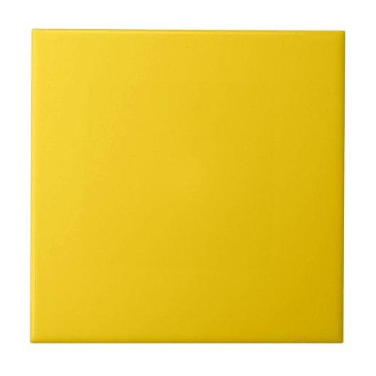 Solid color bright yellow タイル (正面)