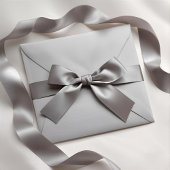 Solid Color Minimal Elegant Wedding サテンリボン