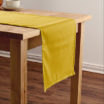Solid color mustard yellow ショートテーブルランナー<br><div class="desc">Solid color mustard yellow design.</div>