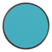 Solid color seaside teal アイスホッケーパック (正面)
