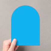 Solid Cyan Blue Background  アクリル招待状 (インサイチュ (ポータブル))