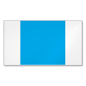 Solid Cyan Blue Background  マグネット名刺 (正面)