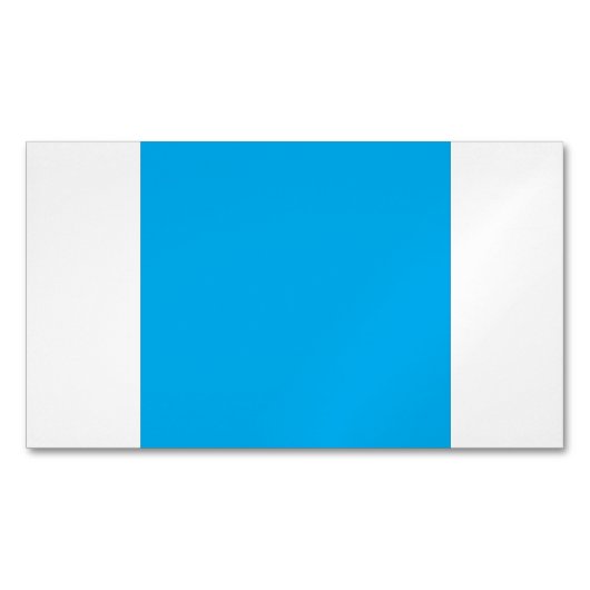 Solid Cyan Blue Background  マグネット名刺 (正面)