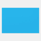 Solid Cyan Blue Background ラッピングペーパーシート (正面2)