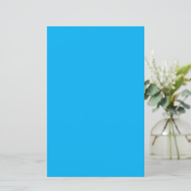Solid Cyan Blue Background | Summer Minimal Style (スタンド正面)