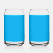Solid Cyan Blue Background | Summer Minimal Style ガラス缶 (左)