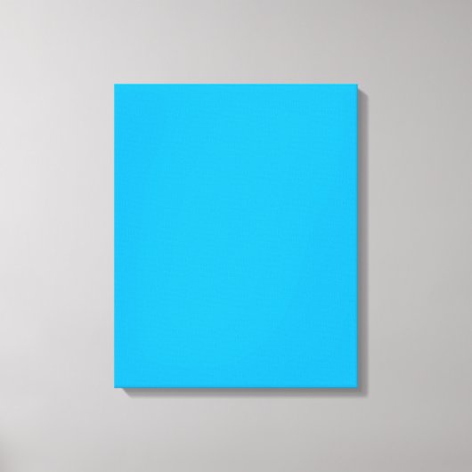 Solid Cyan Blue Background | Summer Minimal Style キャンバスプリント (正面)
