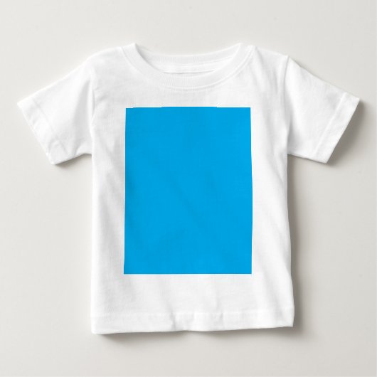 Solid Cyan Blue Background | Summer Minimal Style ベビーTシャツ (正面)