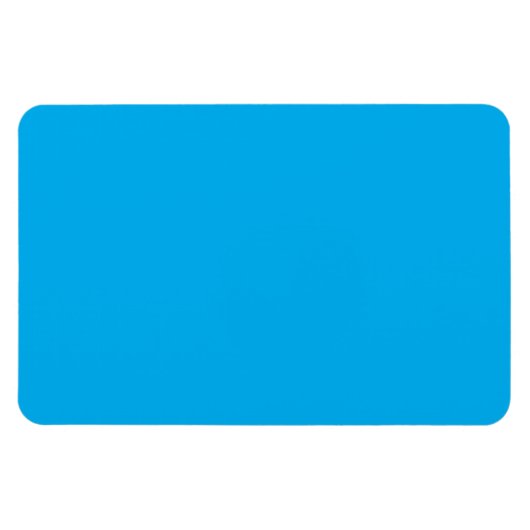 Solid Cyan Blue Background | Summer Minimal Style マグネット (横)
