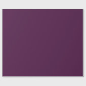 Solid dark plum purple ラッピングペーパー (フラット)