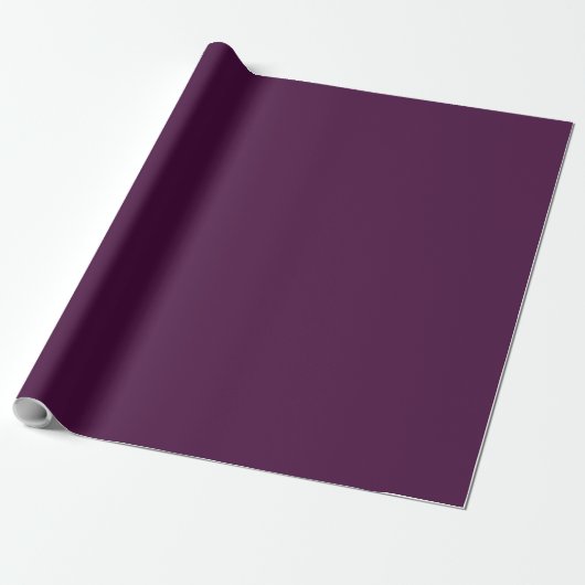 Solid dark plum purple ラッピングペーパー (アンロールド)