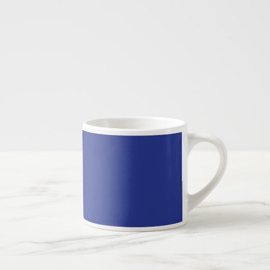 Solid Deep Blue Backdrop | Bold Minimalist Design エスプレッソカップ (右)