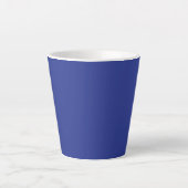 Solid Deep Blue Backdrop | Bold Minimalist Design カフェラテマグ (正面)