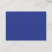 Solid Deep Blue Backdrop | Bold Minimalist Design コーリングカード (裏面)