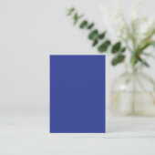 Solid Deep Blue Backdrop | Bold Minimalist Design コーリングカード (スタンド正面)