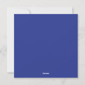 Solid Deep Blue Backdrop | Bold Minimalist Design シーズンカード (裏面)