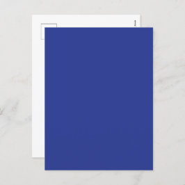Solid Deep Blue Backdrop | Bold Minimalist Design シーズンポストカード