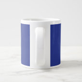 Solid Deep Blue Backdrop | Bold Minimalist Design ジャンボコーヒーマグカップ (裏面)