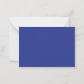 Solid Deep Blue Backdrop | Bold Minimalist Design ノートカード (裏面)