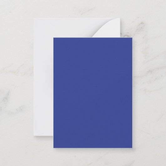 Solid Deep Blue Backdrop | Bold Minimalist Design ノートカード (正面)