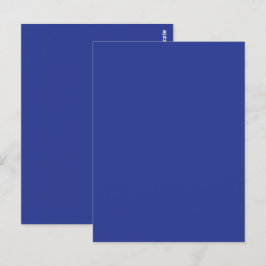 Solid Deep Blue Backdrop | Bold Minimalist Design ポストカード